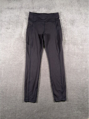 Lululemon Fast and Free High-Rise Leggings, Size 6 Black